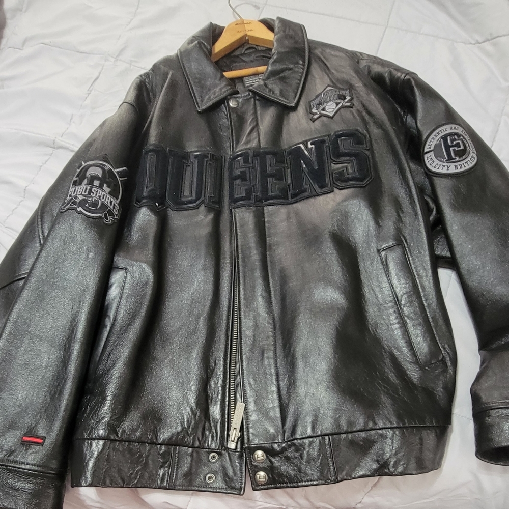 FUBU Vintage Leather Jacket XXXL, fabulous condition, black,